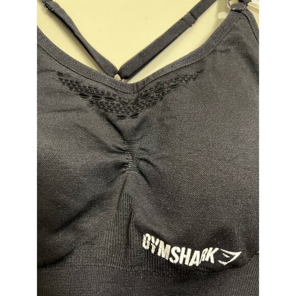 Gymshark Black Mesh Sports Bra Size Small - Picture 2 of 6